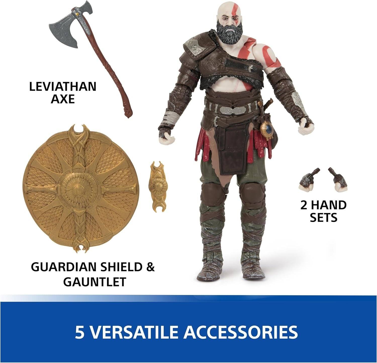 LEVIATHAN AXE  
2 HAND SETS  
GUARDIAN SHIELD & GAUNTLET  
5 VERSATILE ACCESSORIES