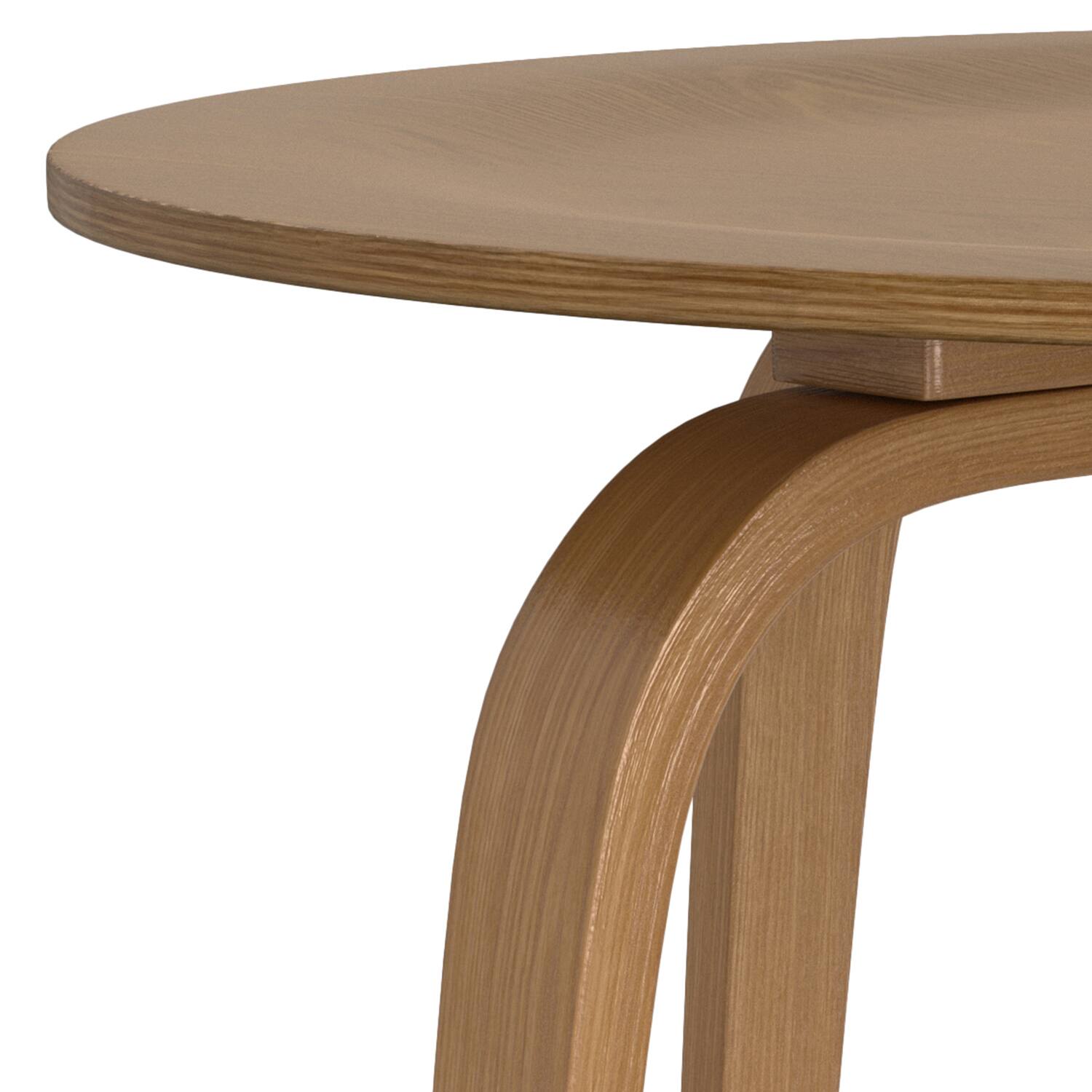 Alt View 8. Simpli Home - Payton  34 inch Wide Round Contemporary Coffee Table in Natural - Natural.