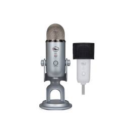Blue Microphones - Yeti USB Microphone (Silver) Bundle with Pop Filter