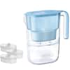 Front. Waterdrop - Waterdrop WD-PT-05B Water Filter Pitcher Extra PF-01A-3 Standard Filters - Blue.