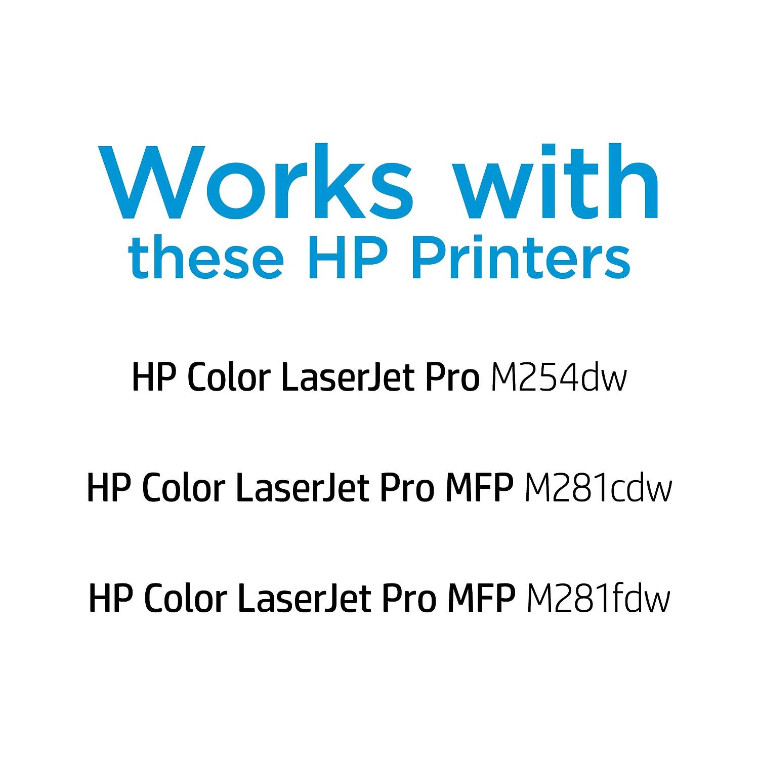 Works with these HP Printers

- HP Color LaserJet Pro M254dw
- HP Color LaserJet Pro MFP M281cdw
- HP Color LaserJet Pro MFP M281fdw