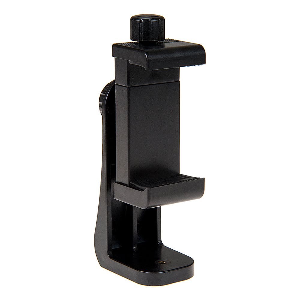 Fotodiox - Cell Phone Tripod Clamp - Universal (2.2"-4") Smartphone Holder Mount f/ Tripods; Vertical & Horizontal Adjustable