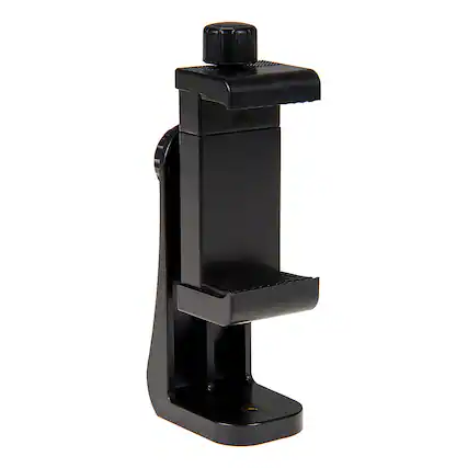 Front. Fotodiox - Cell Phone Tripod Clamp - Universal (2.2"-4") Smartphone Holder Mount f/ Tripods; Vertical & Horizontal Adjustable.