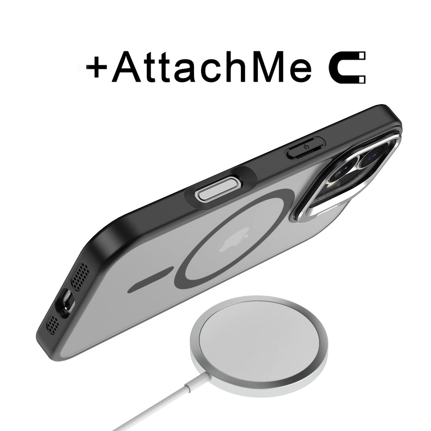 Alt View 2. BASELINE - baseline InFrame MagSafe Case with Kickstand for Apple iPhone 17 - Black - Black.