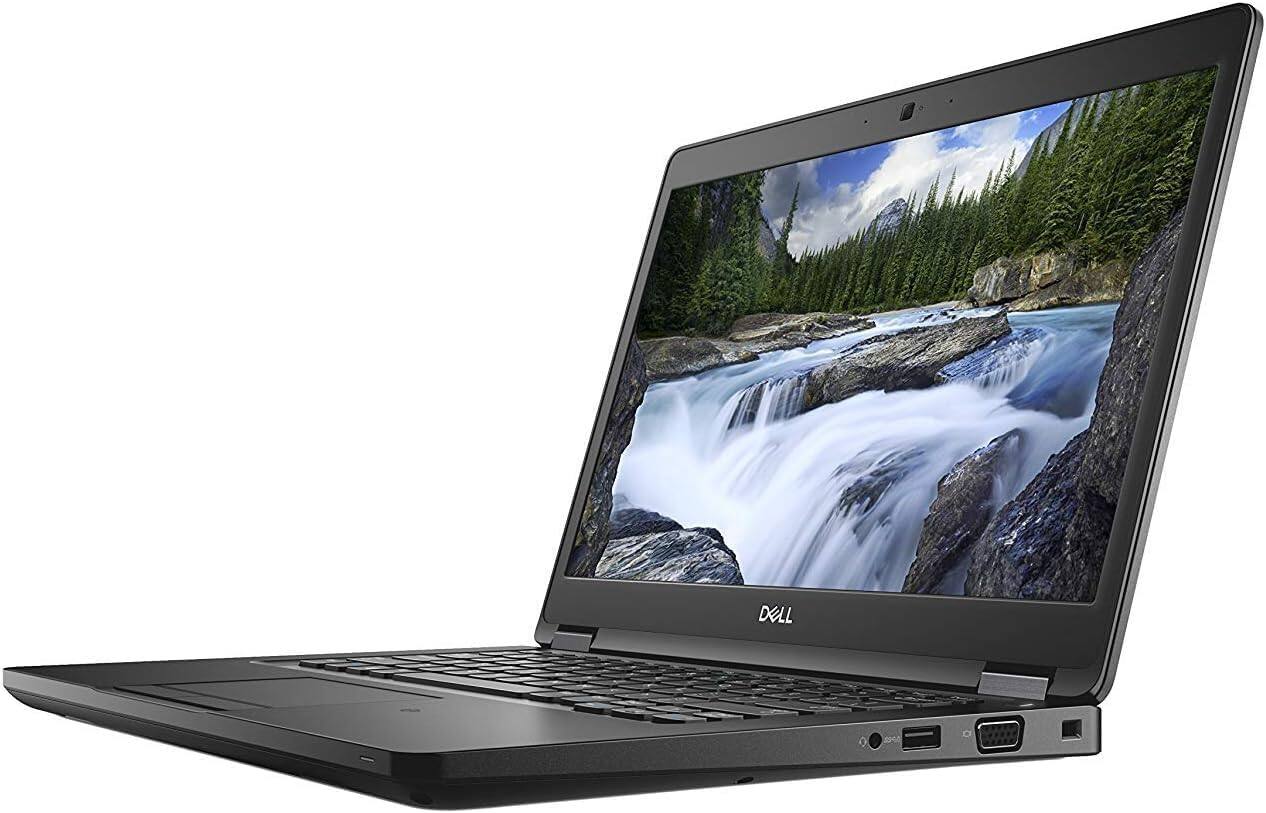 Left. Dell - Dell Latitude 5490 Laptop 14" FHD Notebook, Intel Core i5-8350U, 16GB RAM, 512G M.2-NVMe, HDMI, Type-C, Windows 11 Pro - Black.