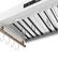 Alt View 6. Forno Appliances - Venezia 36" Wall-Mounted Range Hood with Touch Controls and Baffle Filters - White.