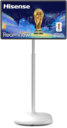 Hisense - 32” Class S6 RoamView Series QLED 4K UHD Smart Android OS Portable TV (2026) - White