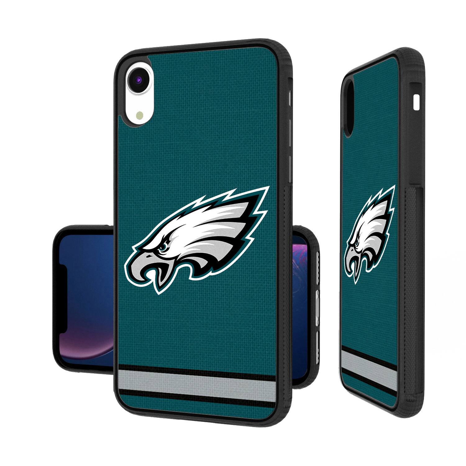 Keyscaper NFL Philadelphia Eagles iPhone Stripe Design Bump Case 15 Pro ...