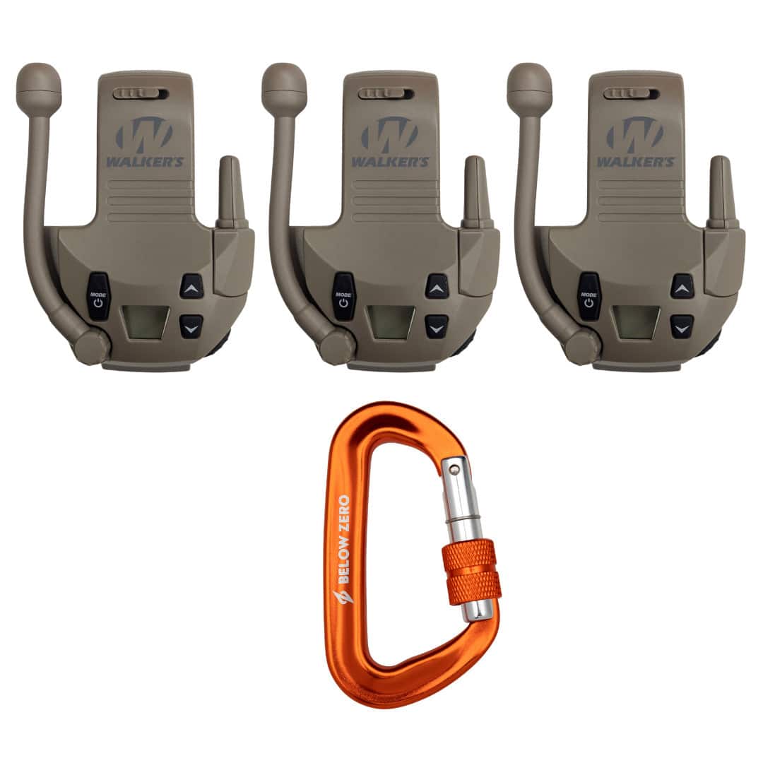 Walkers - Walker's Razor 22-Channel Walkie Talkie Attachment Flat Dark Earth 3-Pack Bundle - Not Available