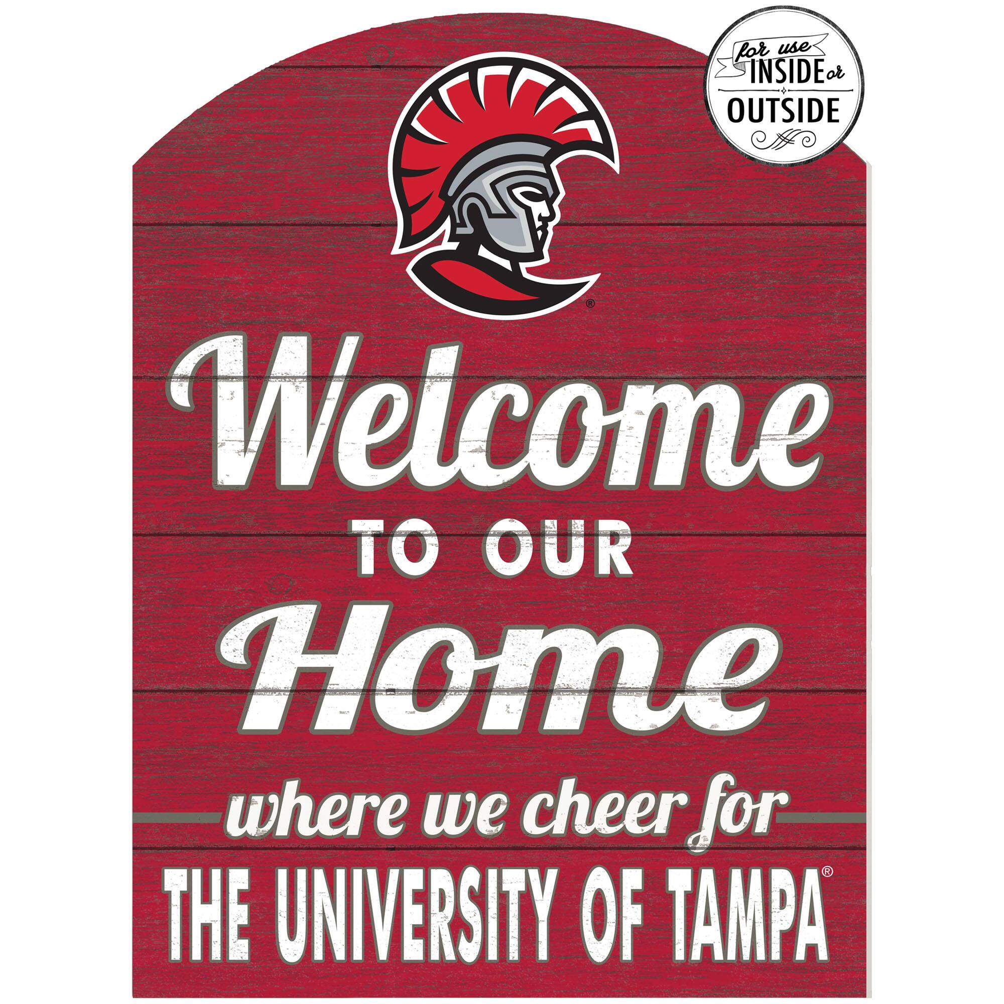 Red University of Tampa Spartans 16'' x 22'' Marquee Sign