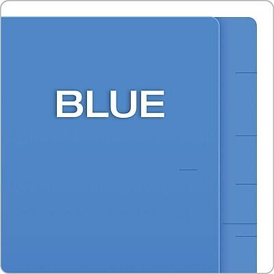 Alt View 3. Pendaflex - Pendaflex Recycled End Tab File Folder, Straight Cut, Letter Size, Blue, 100/Box (H110DBL) - Blue.