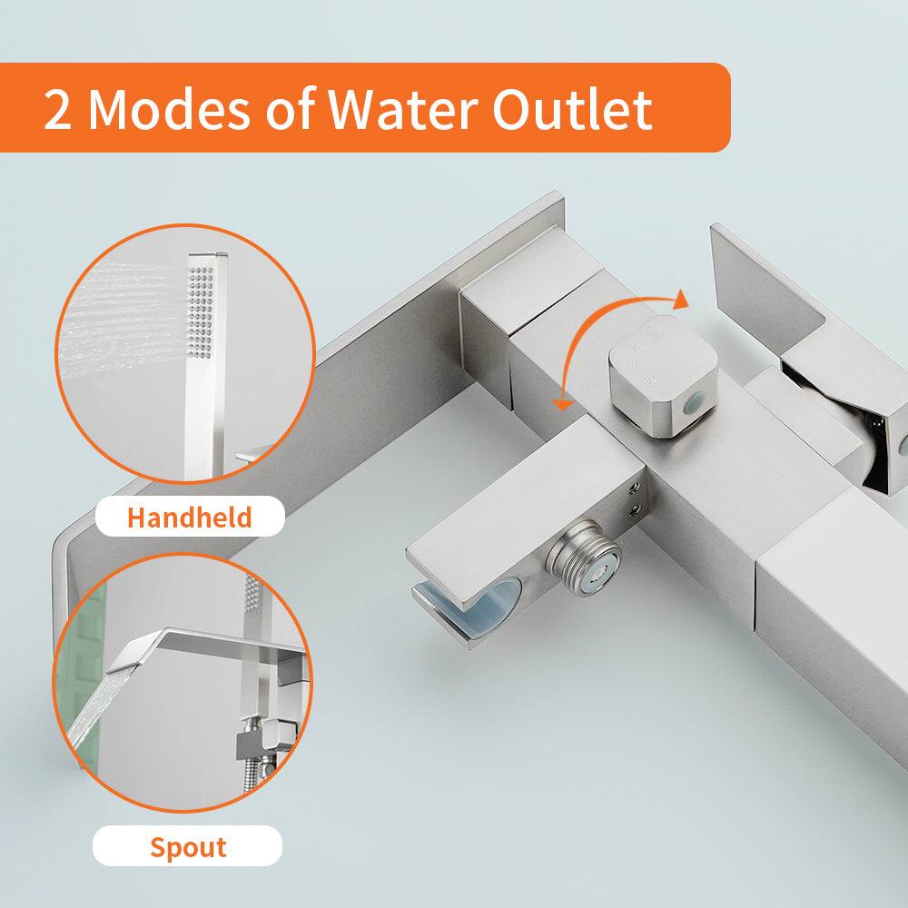 2 Modes of Water Outlet

- Handheld
- Spout
