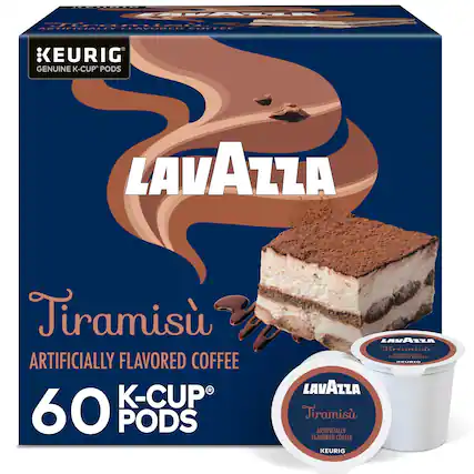 KEURIG GENUINE K-CUP PODS
LAVAZZA
Tiramisu
ARTIFICIALLY FLAVORED COFFEE
60 PODS
LAVAZZA
Tiramisu
ARTIFICIALLY FLAVORED COFFEE
KEURIG