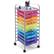 Front. Costway - 10 Drawer Rolling Storage Cart Scrapbook Paper Office School Organizer - Multicolor.
