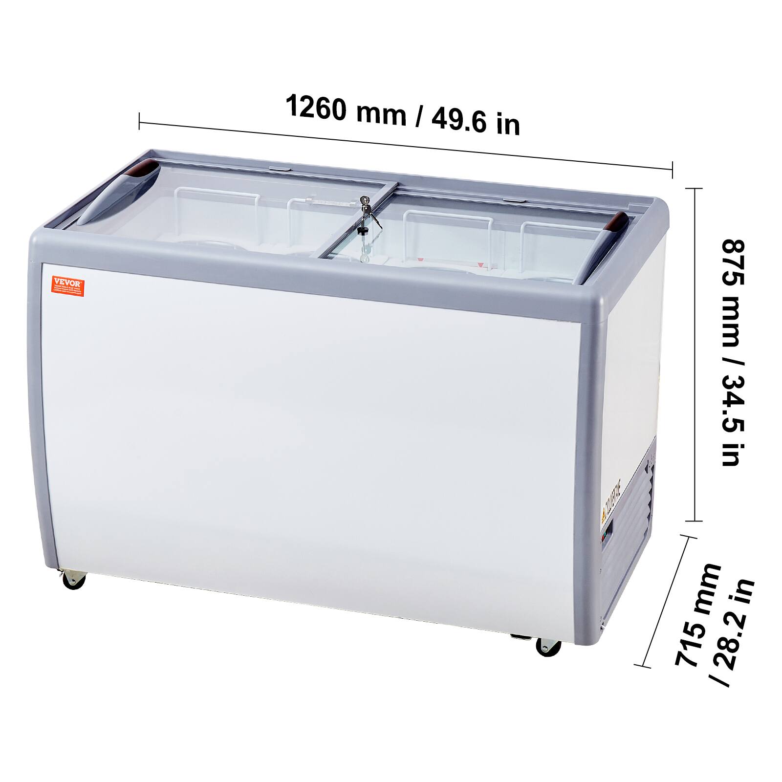 1260 mm / 49.6 in
875 mm / 34.5 in
715 mm / 28.2 in