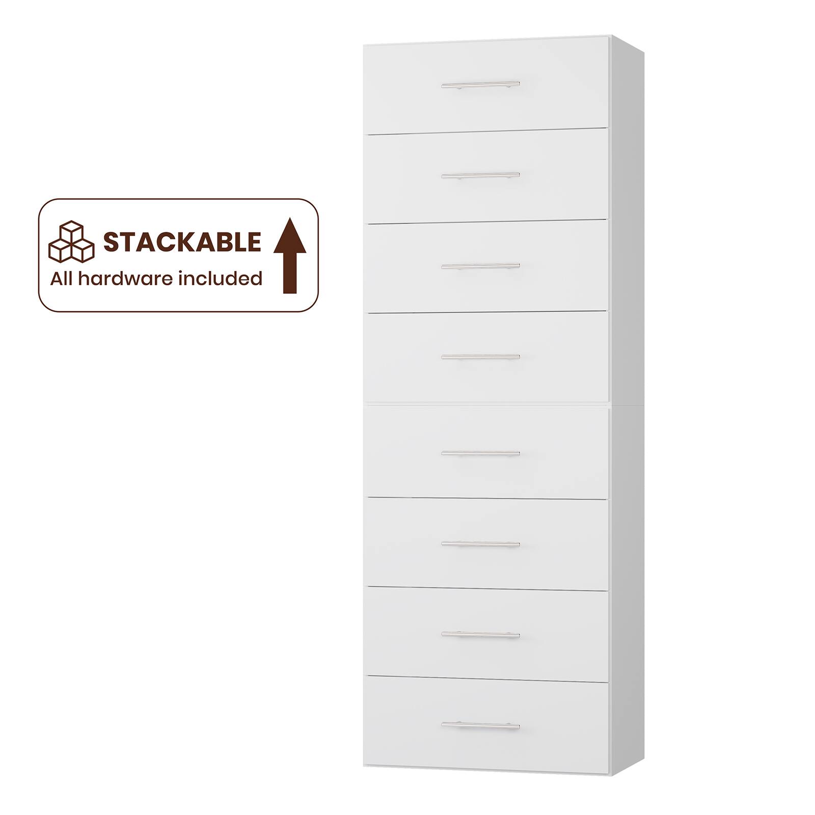 STACKABLE
All hardware included