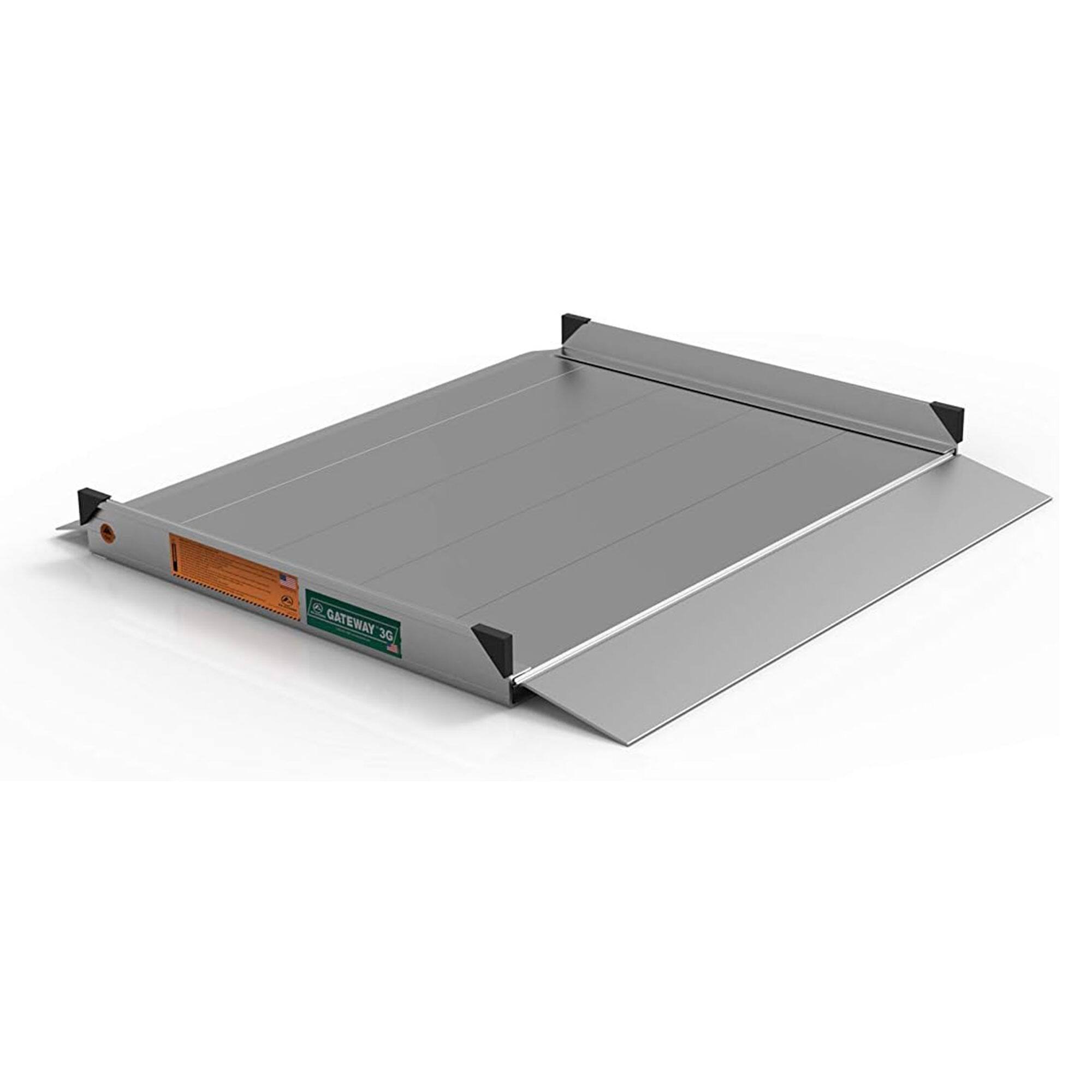 Front. EZ-ACCESS - EZ-ACCESS GATEWAY 3G 3 Foot Solid Surface Aluminum Portable Wheelchair Ramp - Gray.