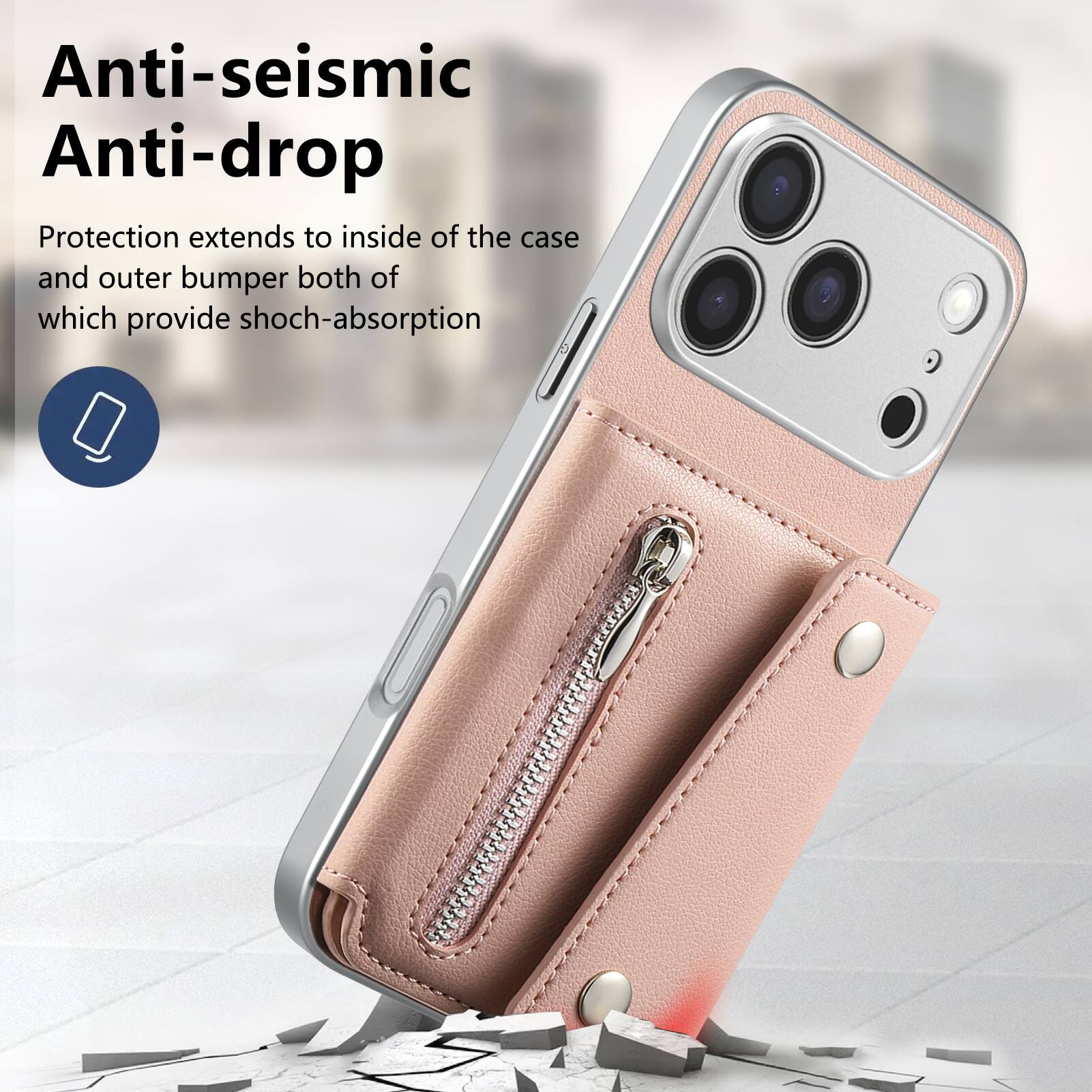 Anti-seismic Anti-drop Protection extends to inside of the case and outer bumper both of which provide shock-absorption
