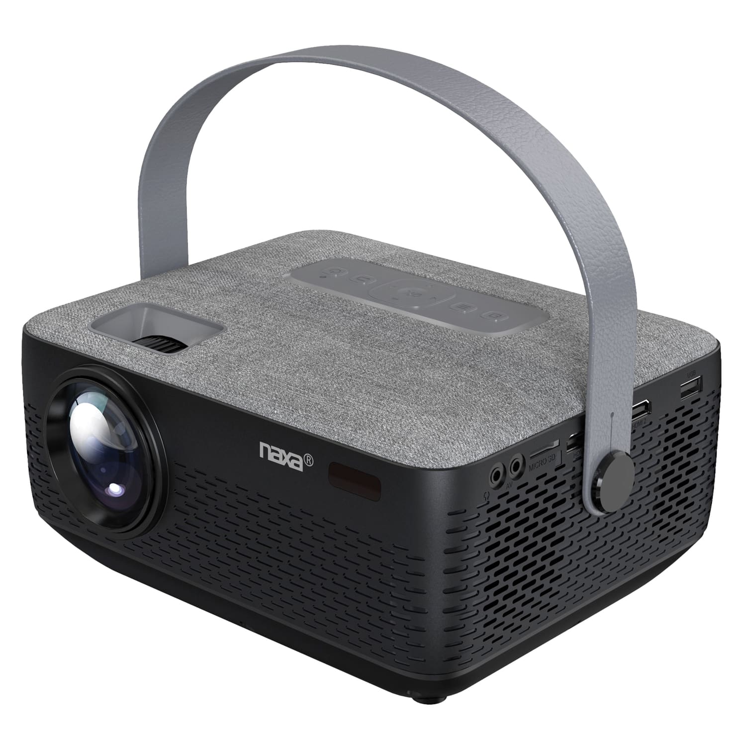 Naxa - 100-In 720p HD Home Theater LED Projector - Black