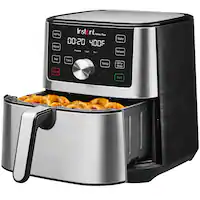 Instant Pot - 6 Quart Vortex Plus 6-in-1 Air Fryer - Stainless Steel - Angle_Zoom