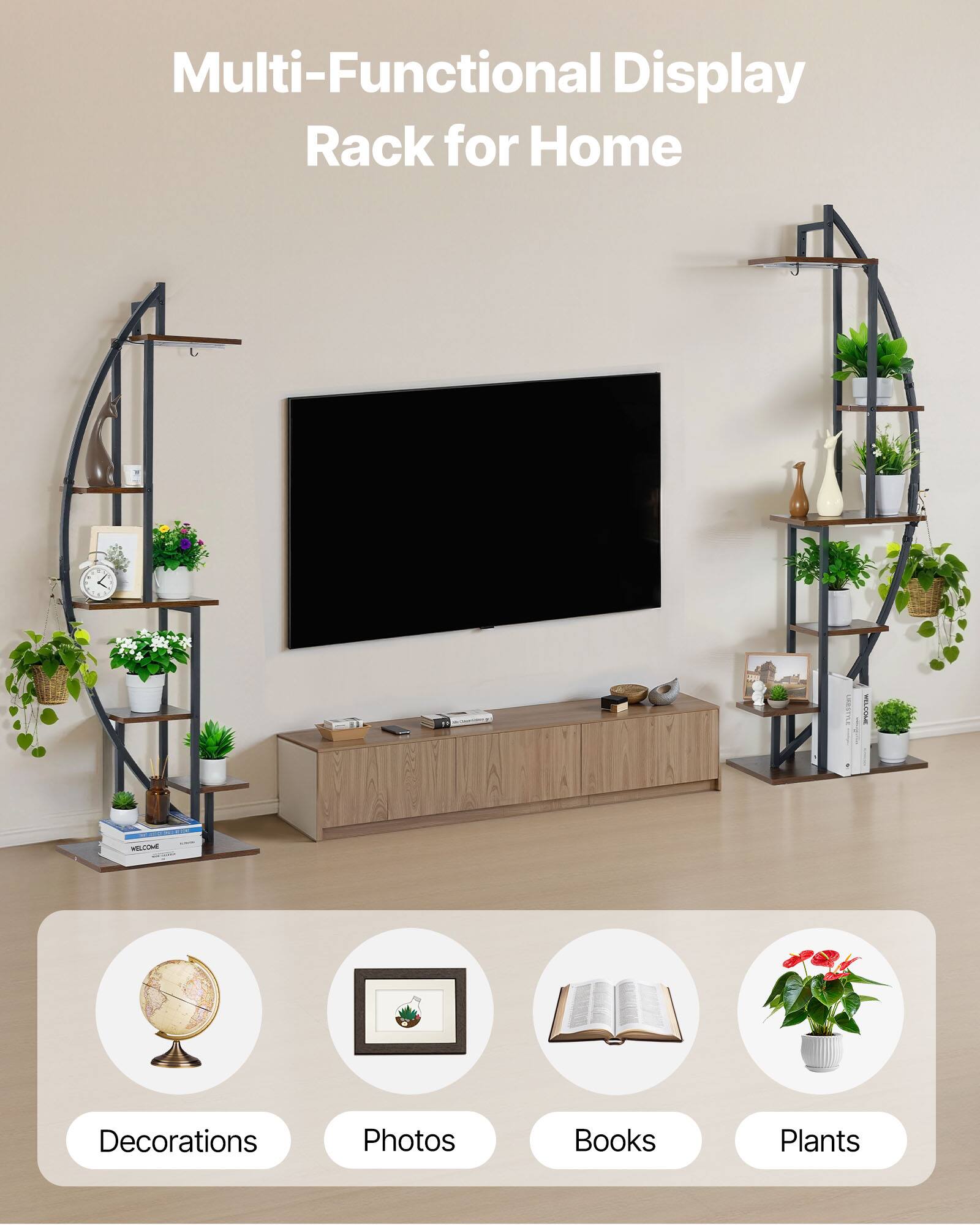 Multi-Functional Display Rack for Home

Decorations Photos Books Plants