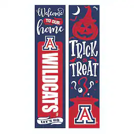 Evergreen Enterprises - Arizona Wildcats 47" Double Sided Halloween Leaner Fan Sign - Multicolor