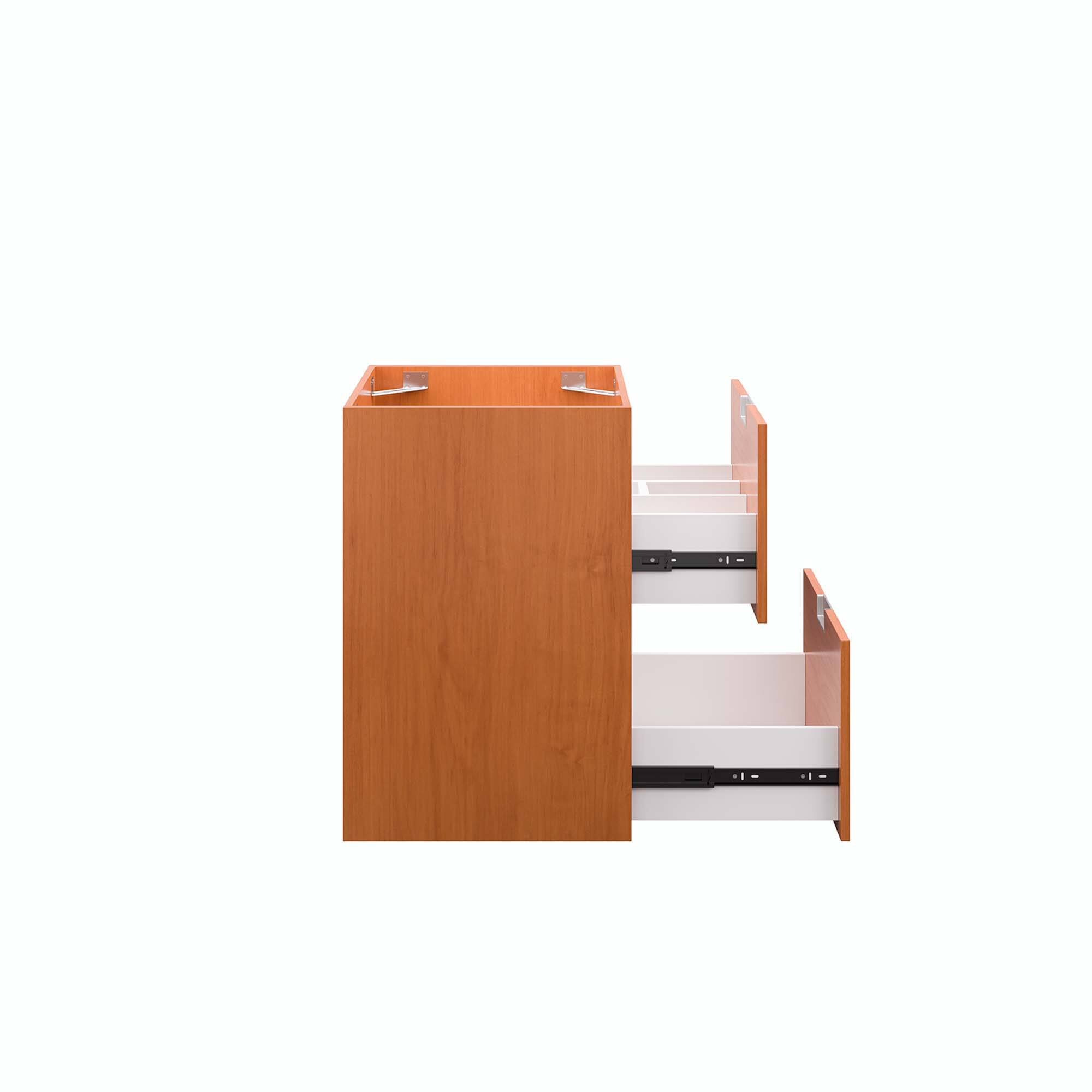Alt View 4. Modway - Scenic Wall-Mount Bathroom Cabinet Basin Not Included by Modway - Cherry Walnut.
