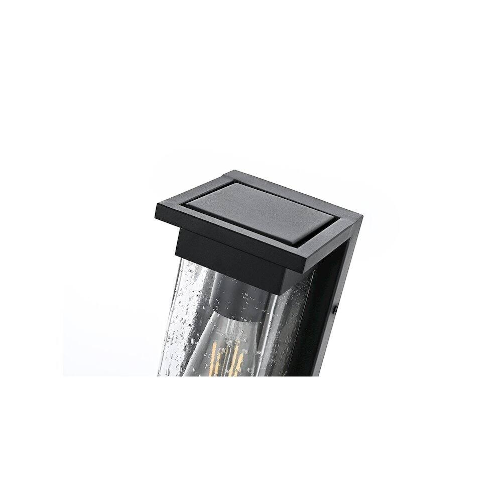 Alt View 3. Elegant Lighting - Harper 7 inch Outdoor Pendant in Black - Black.