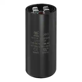 Unique Bargains - CD60 Capacitor 243-292 Mfd, 125 VAC Run Motor Start Capacitor for Electric Fan/Well Pump - Black