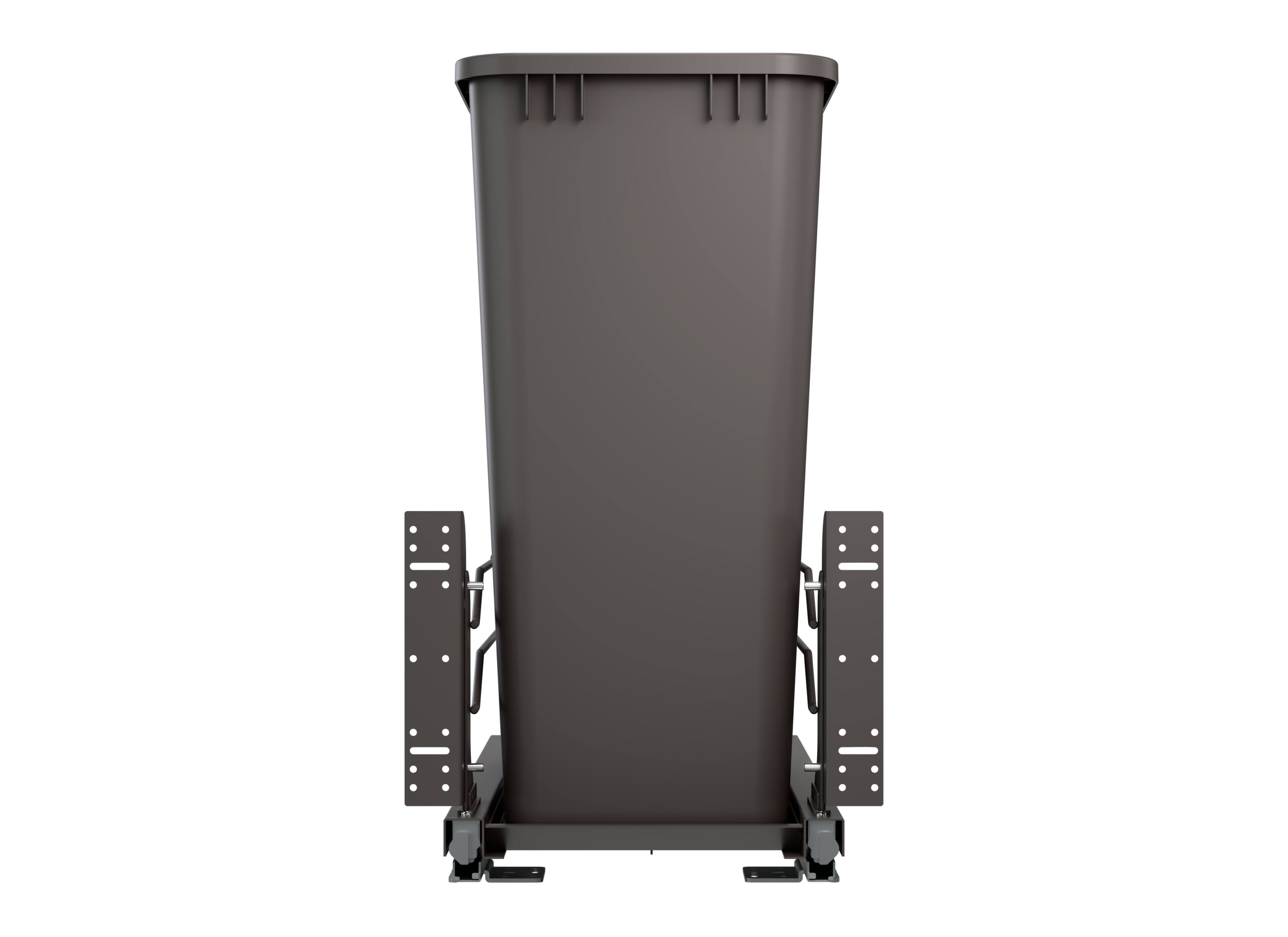 Alt View 8. Rev-A-Shelf - Rev-A-Shelf Pullout Kitchen Trash Can 50 qt. with Soft-close, 53WC-1550SCDM-113 - Orion Gray.