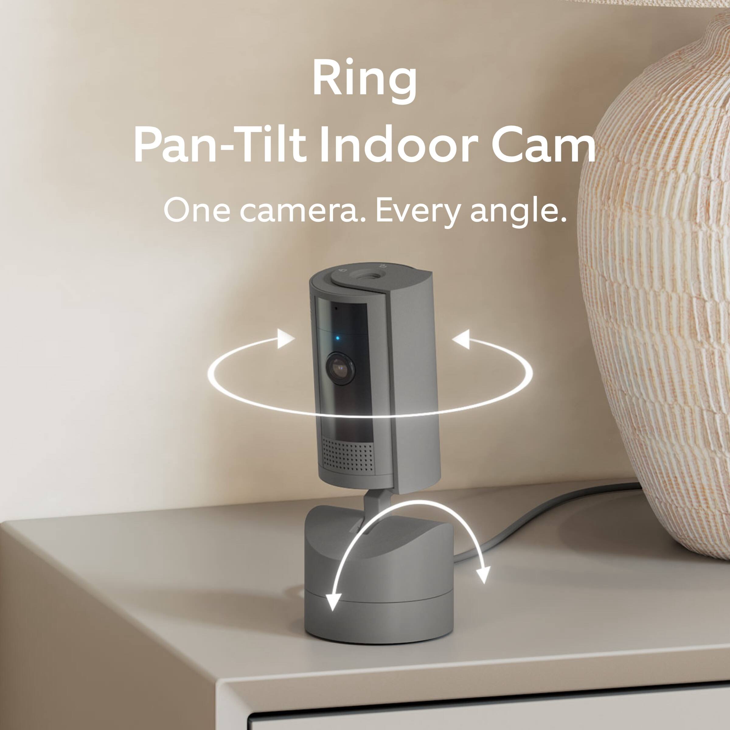 Ring Pan-Tilt Indoor Cam: One Camera. Every Angle.