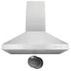Front. Hauslane - Hauslane WM-530 Base 30-in Convertible Wall-Mounted Range Hood (OFFICIAL) - Silver.