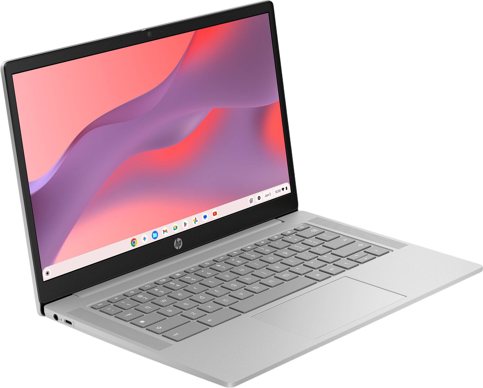 Alt View 8. HP - 14" Chromebook - MediaTek Kompanio 540 - 4GB Memory - 64GB eMMC - Modern Gray.