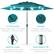 - UV Protection
Fabric shade made from quality polyester to diffuse sunlight
- Durable
Powder-coated steel withstands wear over time
- Built-In Crank
Pully-assisted crank opens and closes the umbrella
- Push-Button Tilt
Freely adjust the angle with a locking tilt joint