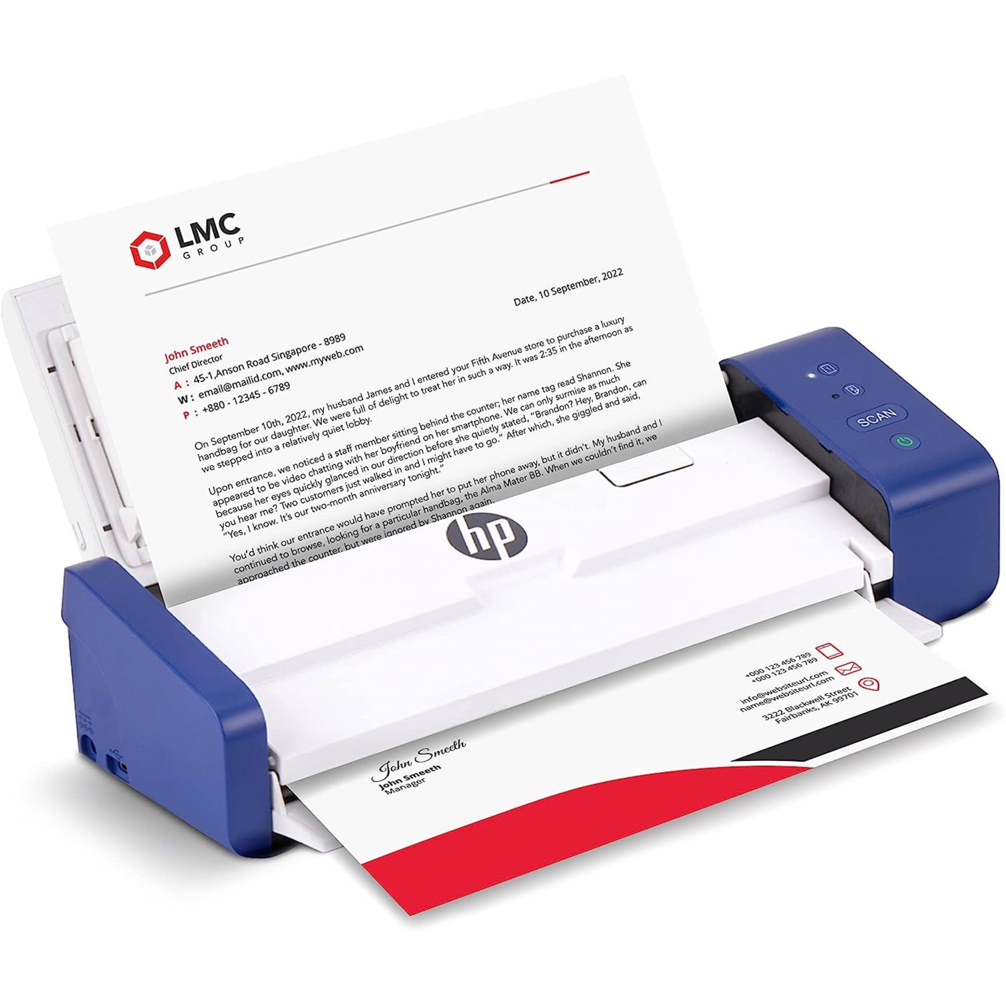 HP - Duplex Document Scanner & Photo Scanner W/Auto-Feed Tray for 2-Sided Scanning - White