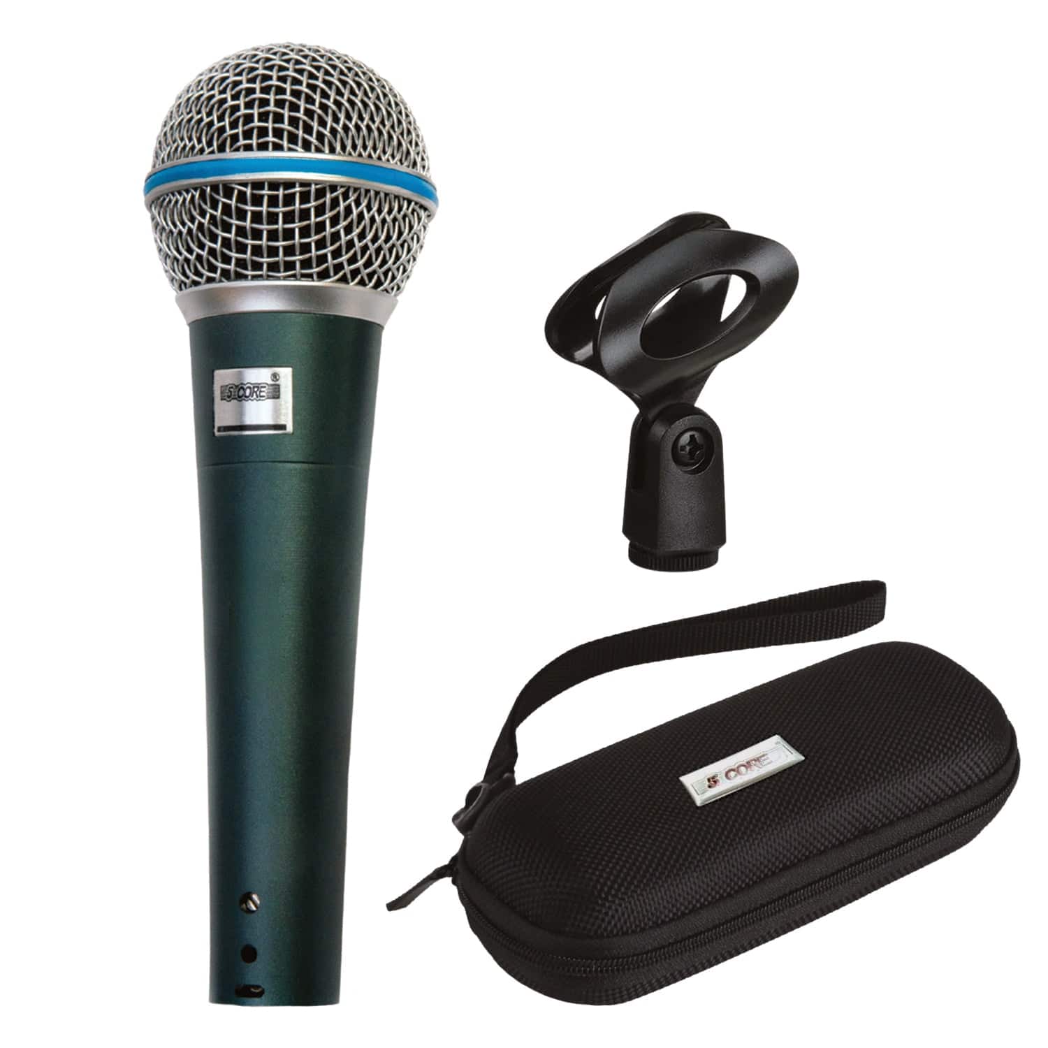 5 CORE - Microphone Professional Dynamic Mic Karaoke Singing XLR Wired Micrófono