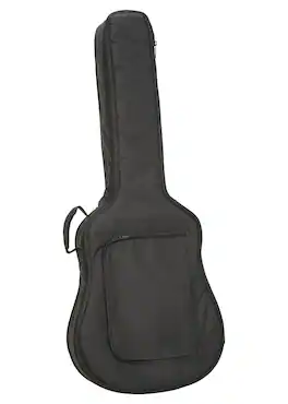 Levy's Leathers - Polyester Acoustic and Resonator Guitar Gig Bag with Thick Padding, Storage Pocket, and Protective Design