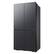 Alt View 21. Samsung - BESPOKE 23 cu. ft. 4-Door Flex French Door Counter Depth Smart Refrigerator with Customizable Panel Colors - Matte Black Steel.