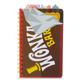 Silver Buffalo - Willy Wonka Bar 5-Tab Spiral Notebook With 75 Sheets - Brown