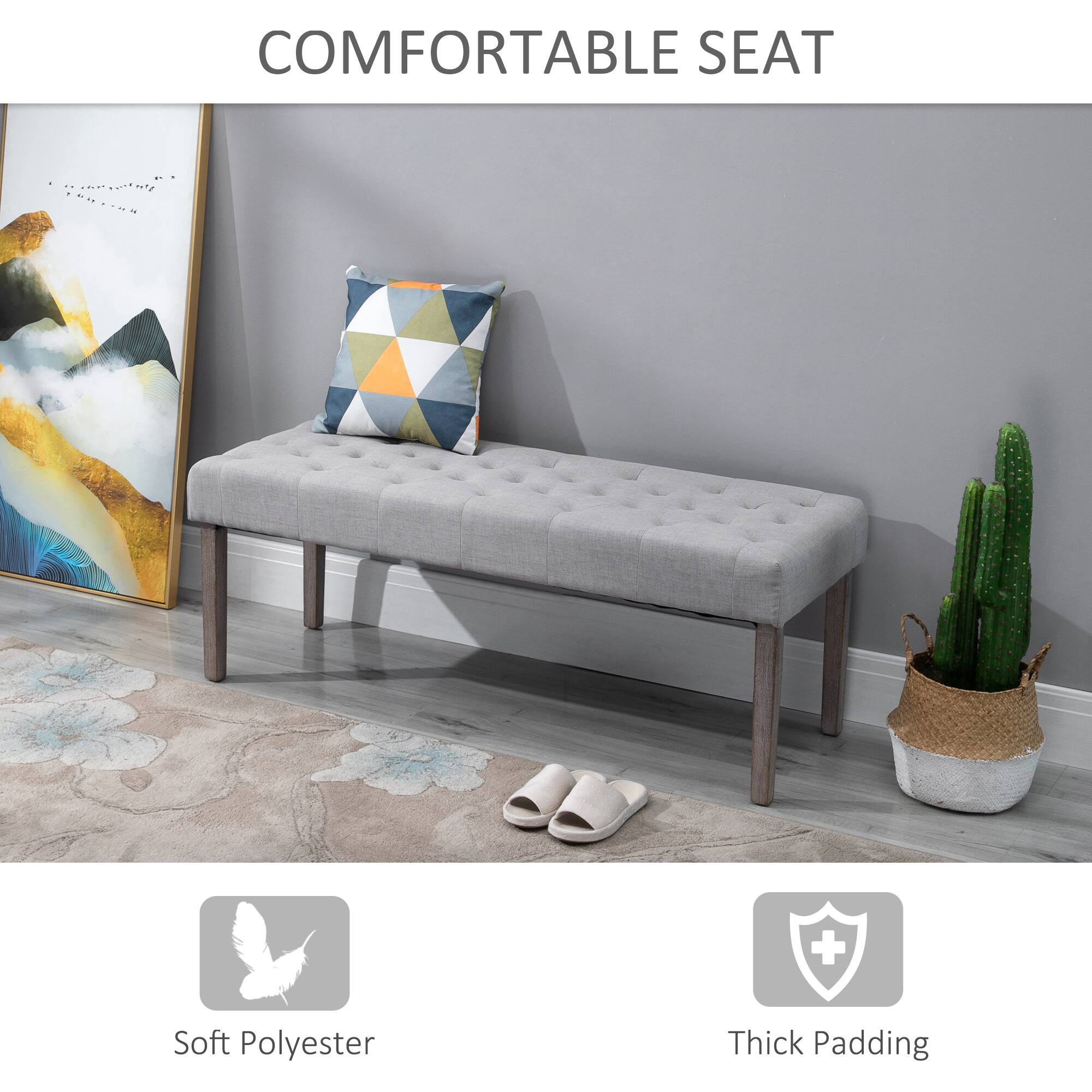 COMFORTABLE SEAT

Soft Polyester  
Thick Padding