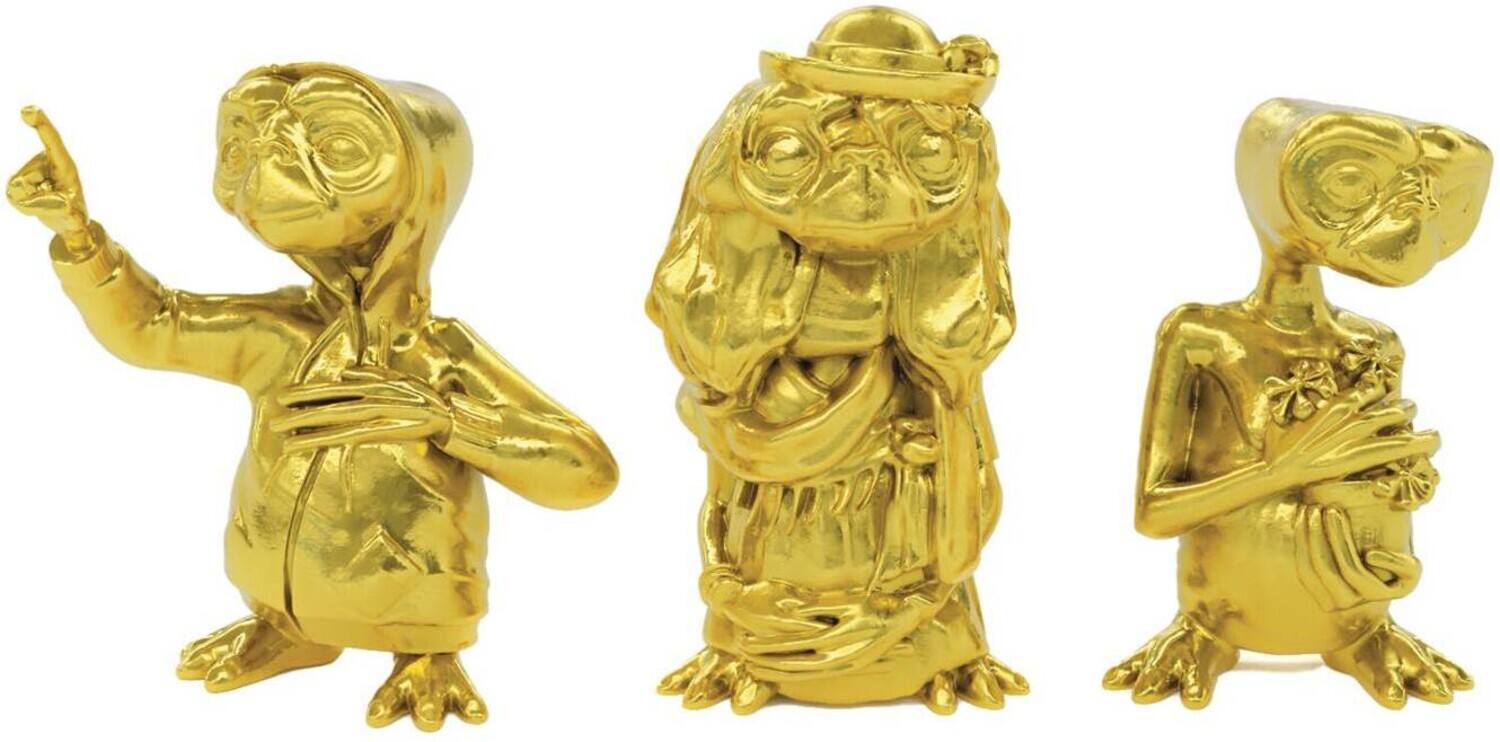 Alt View 1. PopMarket - Doctor Collector - E.T. - Gold Mini Figures Set   - COLLECTIBLES - Multicolor.