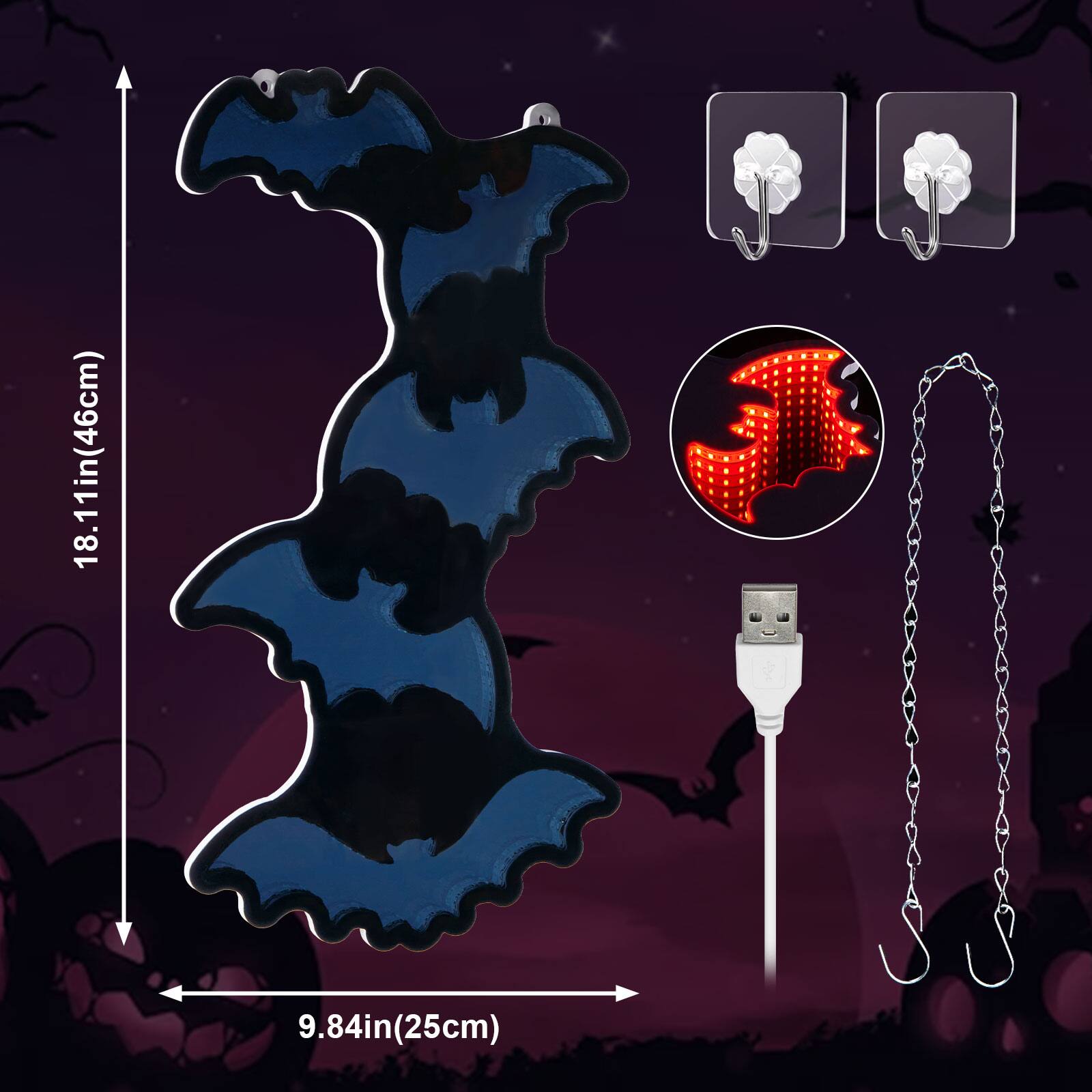 18.11in (46cm)  
9.84in (25cm)