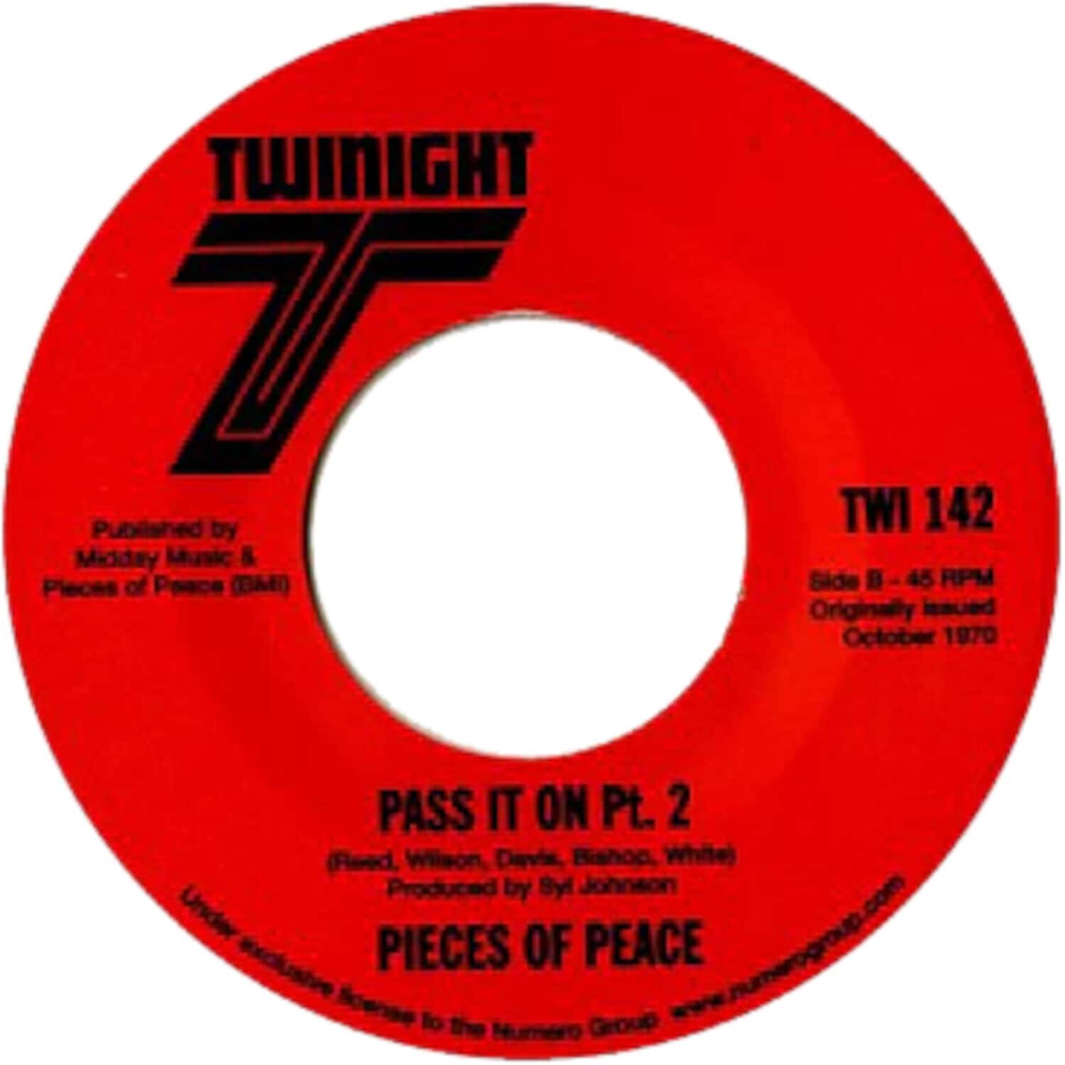Pieces of Peace - Pass It On Pt 1/Pt 2  - 7-INCH SINGLE