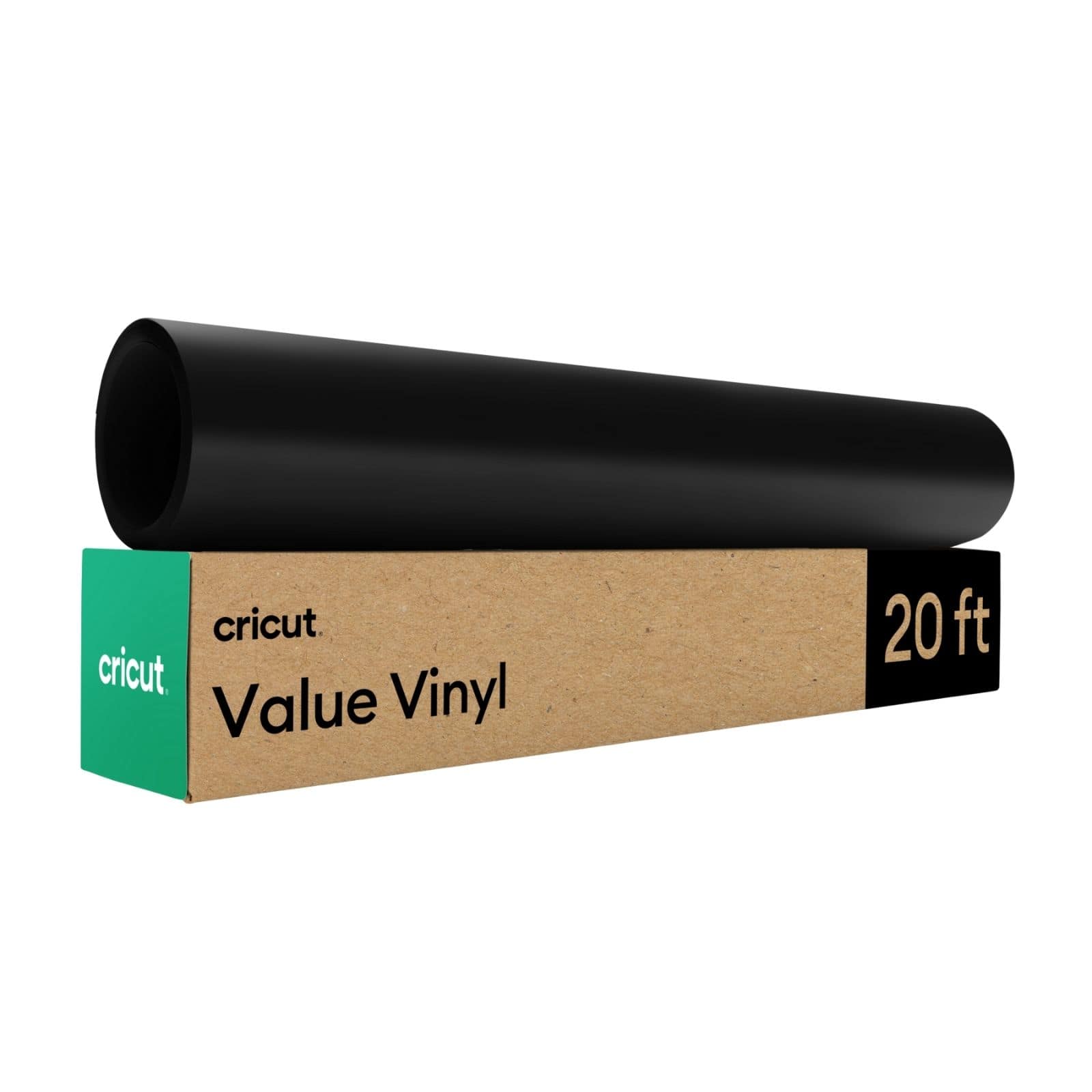 Cricut - Permanent Matte Value Vinyl - 12 in x 20 ft - Black