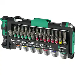Wera - 5049060001 Tool-Check PLUS Imperial 1 Tool Set, 39 pieces