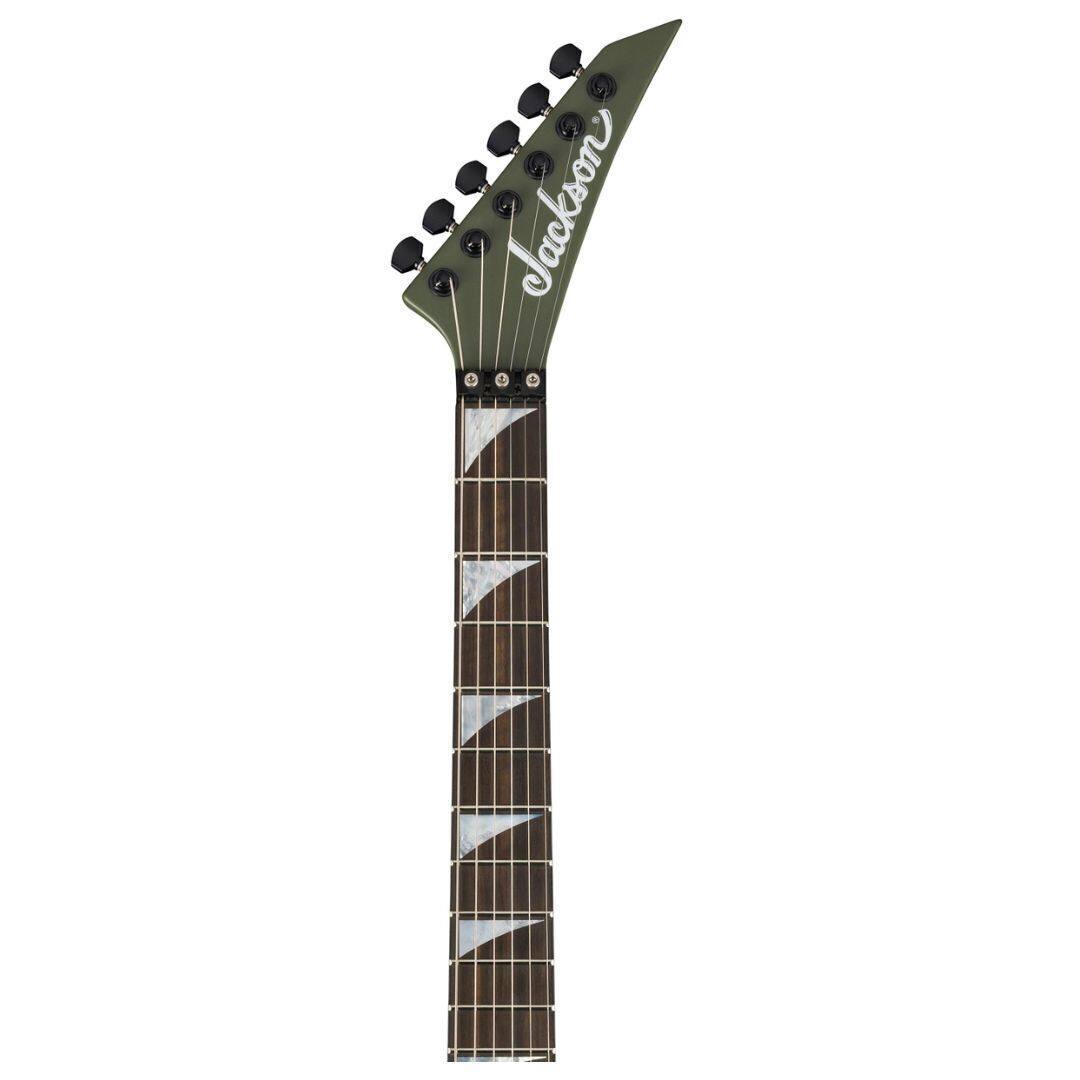 Angle. Jackson - Jackson American Series Soloist SL2MG Electric Guitar - Matte Army Drab.