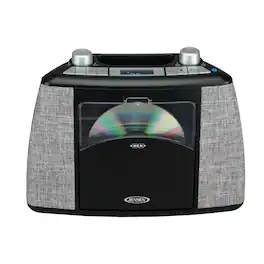 Jensen - CD-565A-BK Portable Bluetooth CD Music System - Black