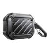 Front. SUPCASE - Apple AirPods Pro 1 & 2 Unicorn Beetle PRO Rugged Case Waterproof Case - Black.