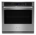 Maytag - 30-Inch Wide Single Wall Oven with EvenAir TRUE Convection System - 5.0 Cu. Ft - Fingerprint-Resistant Stainless Finish