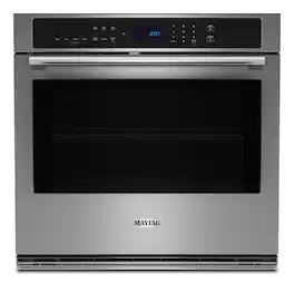Maytag - 30-Inch Wide Single Wall Oven with EvenAir TRUE Convection System - 5.0 Cu. Ft - Fingerprint-Resistant Stainless Finish